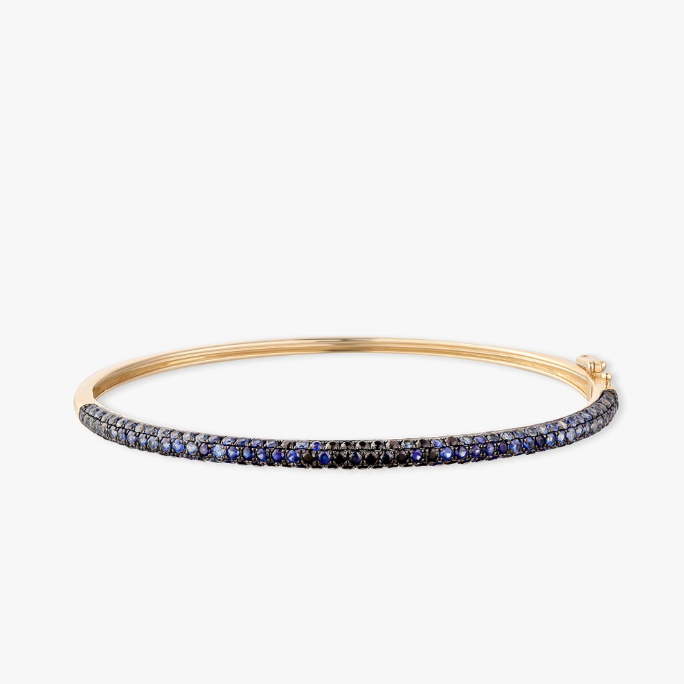 Bransoletka złota Kwiaty Nocy Czarny Irys