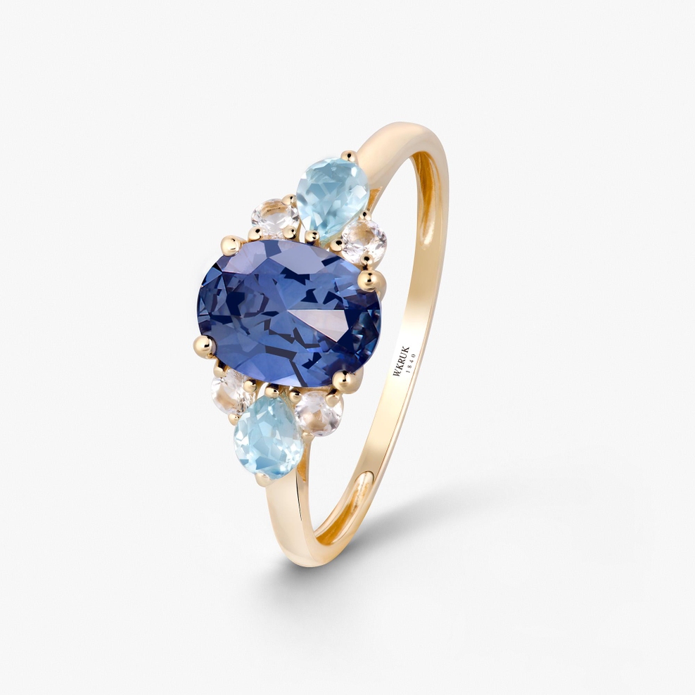 Pierścionek złoty Maria Antonina