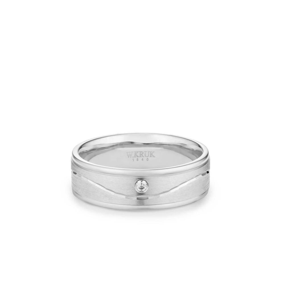 Obrączka złota z brylantem RIVA