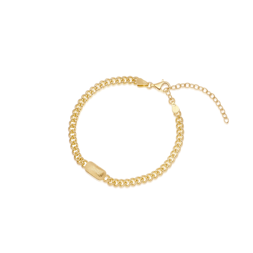 Bransoleta srebrna Mea