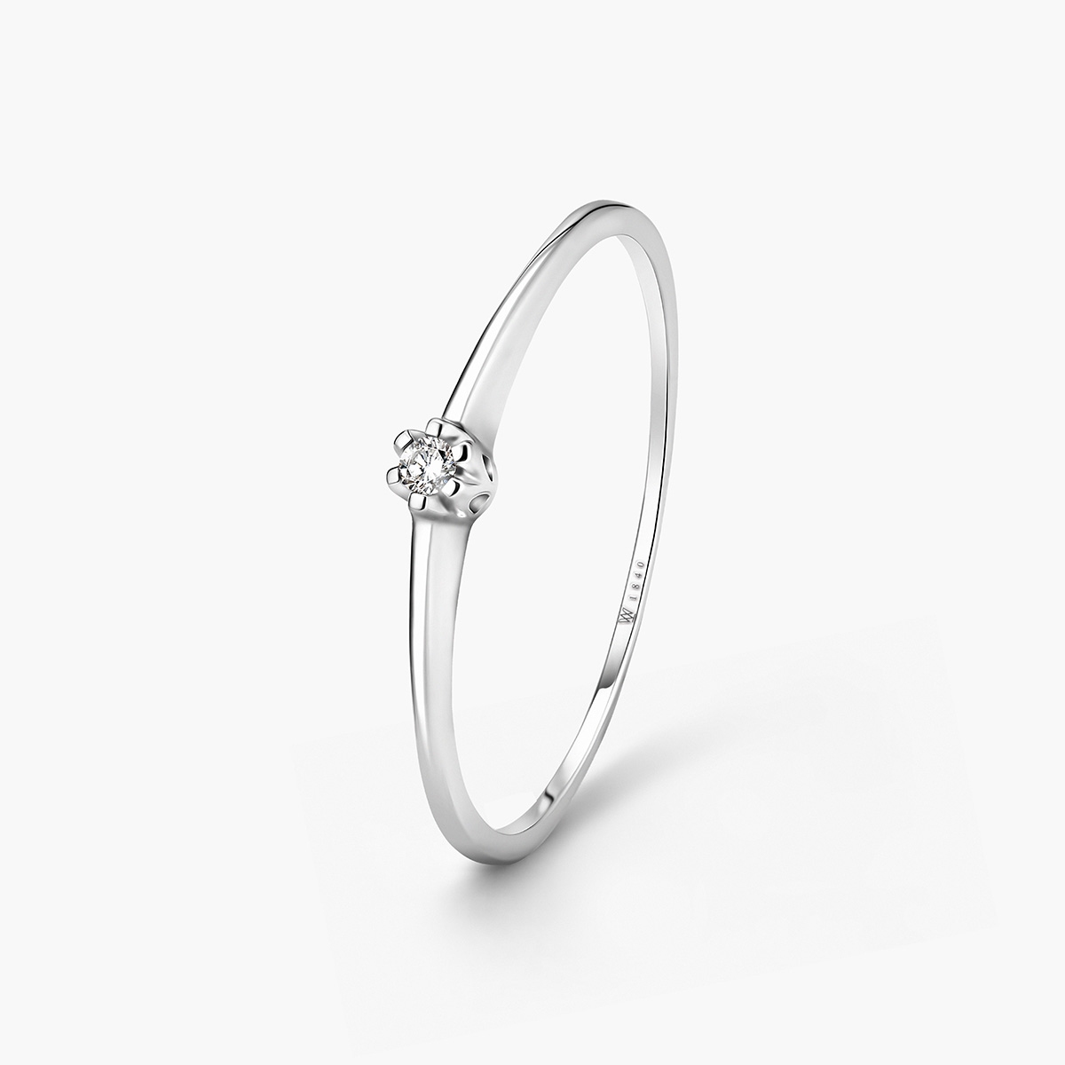 Pierścionek zaręczynowy złoty Jedyny – ZCG/PB+137B – W.KRUK