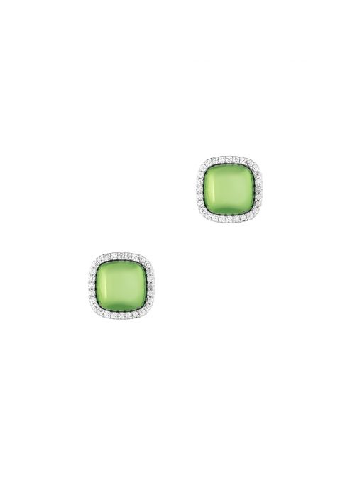 Kolczyki Green Squares Princess Club