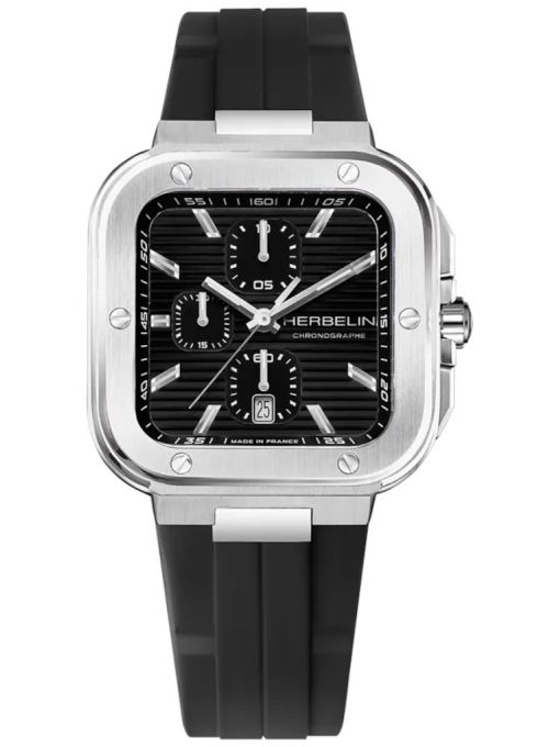 ZEGAREK HERBELIN CAP CAMARAT SQUARE CHRONOGRAPH