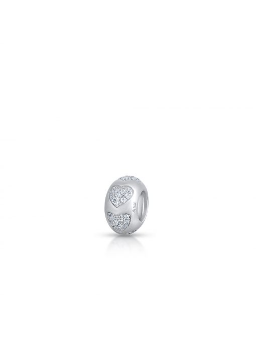 Zawieszka srebrna z motywem serc Lovely Beads