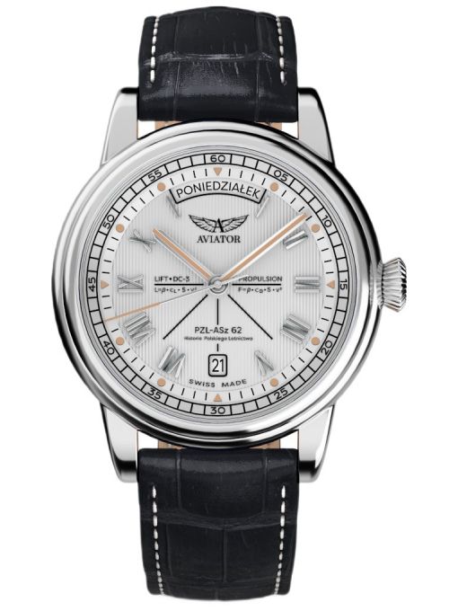 ZEGAREK AVIATOR DOUGLAS DAY-DATE POLSKA EDYCJA