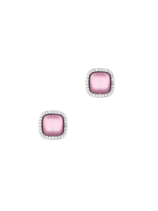 Kolczyki Pink Squares Princess Club