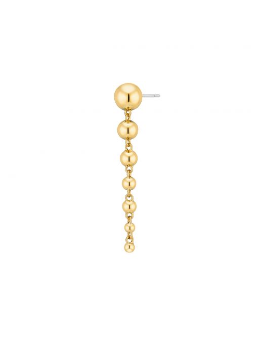 Kolczyk Gold Bubble Drip