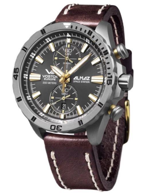 ZEGAREK VOSTOK EUROPE ALMAZ SPACE STATION CHRONO TITAN