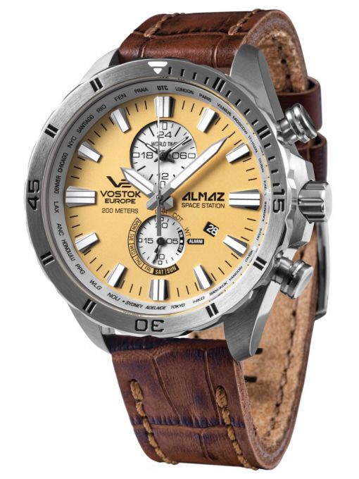 ZEGAREK VOSTOK EUROPE ALMAZ SPACE STATION MULTIFUNCTION