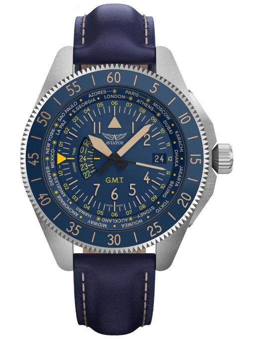 ZEGAREK AVIATOR AIRACOBRA GMT