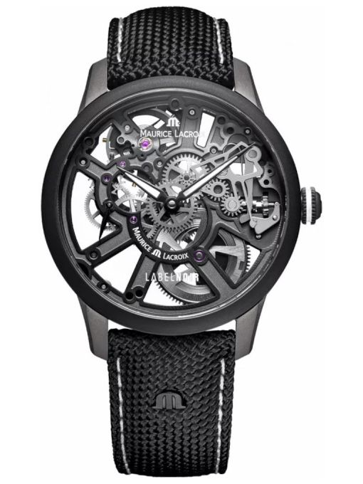 ZEGAREK MAURICE LACROIX MASTERPIECE SKELETON LABEL NOIR