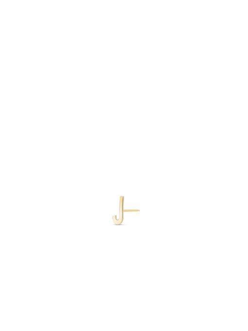 Kolczyk złoty literka J