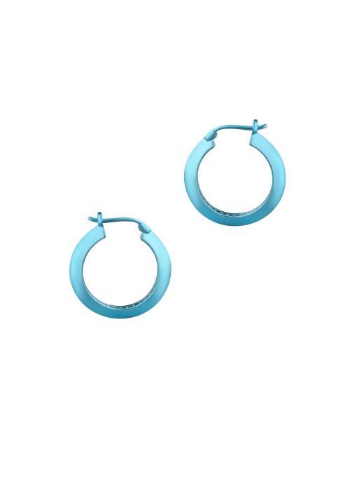 Kolczyki Blue Hoops Princess Club