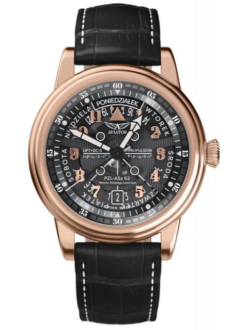 ZEGAREK AVIATOR DOUGLAS DAY-DATE MECA-41 POLSKA EDYCJA
