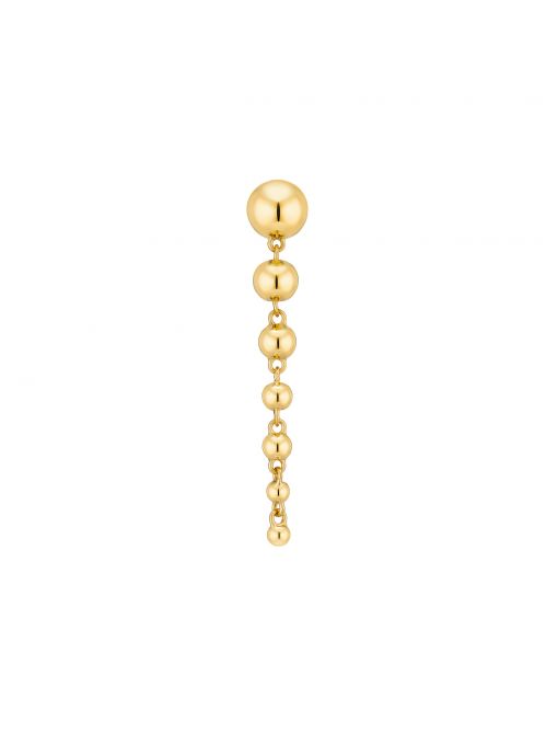 Kolczyk Gold Bubble Drip