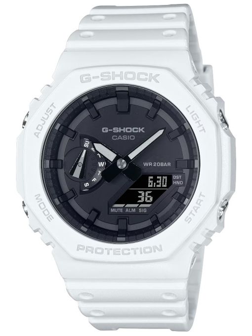 ZEGAREK G-SHOCK Octagon White Carbon Core Guard