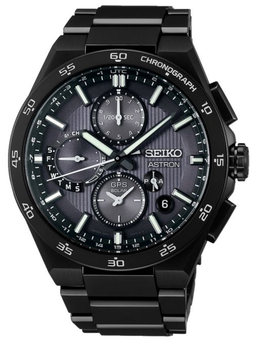 ZEGAREK SEIKO ASTRON GPS Solar Deep Night 5X Chronograph Titanium
