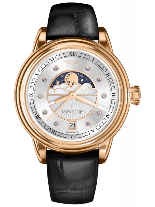 ZEGAREK AVIATOR DOUGLAS MOONFLIGHT DIAMONDS