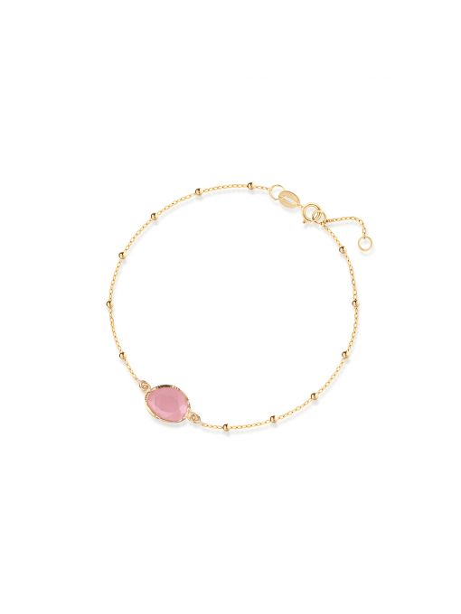 Bransoleta złota z chalcedonem Saint Tropez