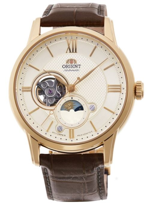 ZEGAREK ORIENT CLASSIC SUN & MOON OPEN HEART