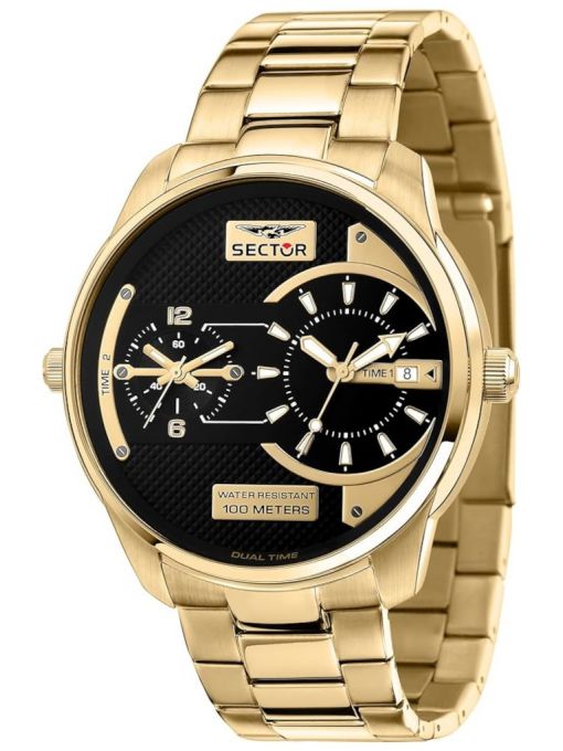 ZEGAREK SECTOR OVERSIZE DUAL TIME
