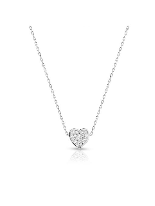 Naszyjnik srebrny w kształcie serca