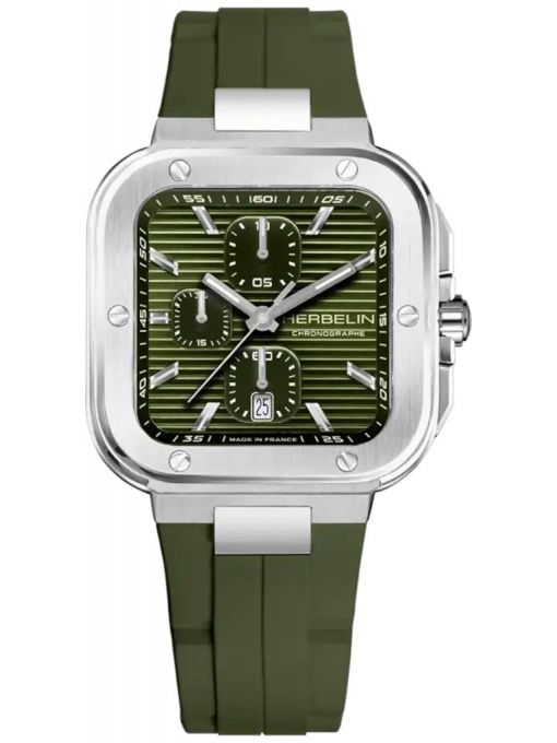 ZEGAREK HERBELIN CAP CAMARAT SQUARE CHRONOGRAPH