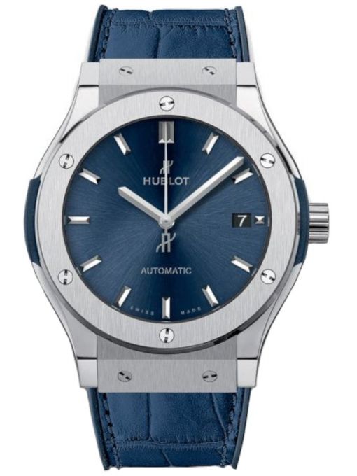 ZEGAREK HUBLOT Classic Fusion Titanium Blue