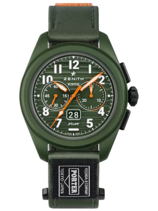 ZEGAREK ZENITH PILOT BIG DATE FLYBACK PORTER