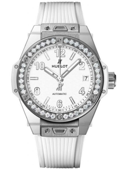 ZEGAREK HUBLOT Big Bang One Click Steel White Diamonds