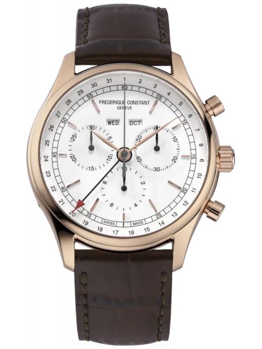 ZEGAREK FREDERIQUE CONSTANT CLASSICS QUARTZ CHRONOGRAPH TRIPLE CALENDAR