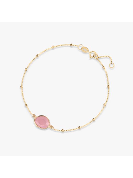 Bransoleta złota z chalcedonem Saint Tropez