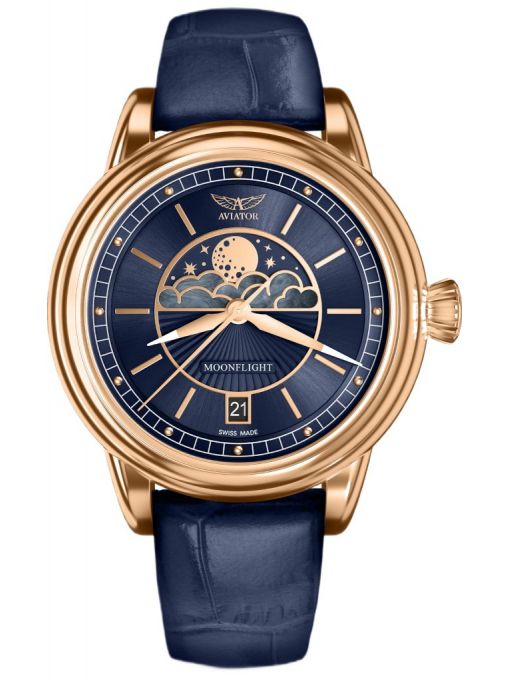 ZEGAREK AVIATOR DOUGLAS MOONFLIGHT