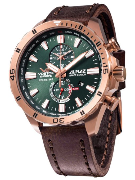 ZEGAREK VOSTOK EUROPE ALMAZ SPACE STATION MULTIFUNCTION