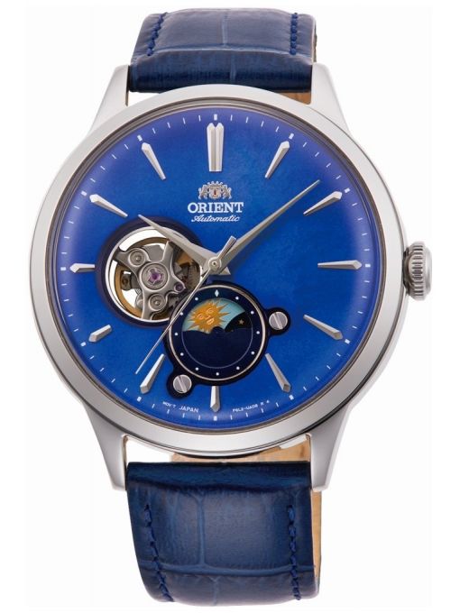 ZEGAREK ORIENT CLASSIC SUN & MOON OPEN HEART