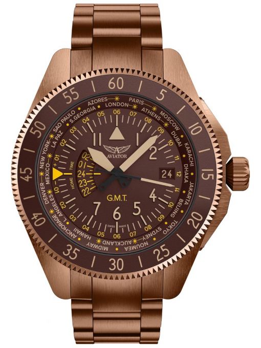 ZEGAREK AVIATOR AIRACOBRA GMT