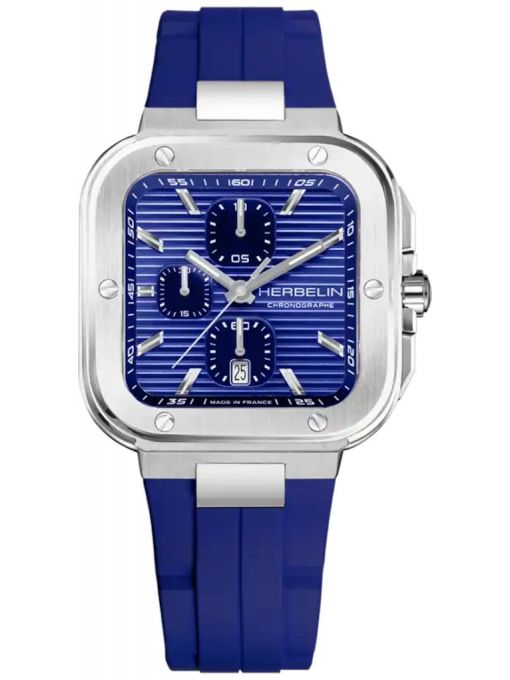 ZEGAREK HERBELIN CAP CAMARAT SQUARE CHRONOGRAPH