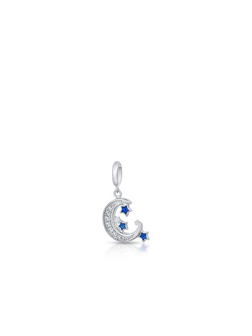 Zawieszka srebrna z cyrkoniami i emalią Lovely Beads
