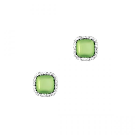 Kolczyki Green Squares Princess Club PDP/KC005