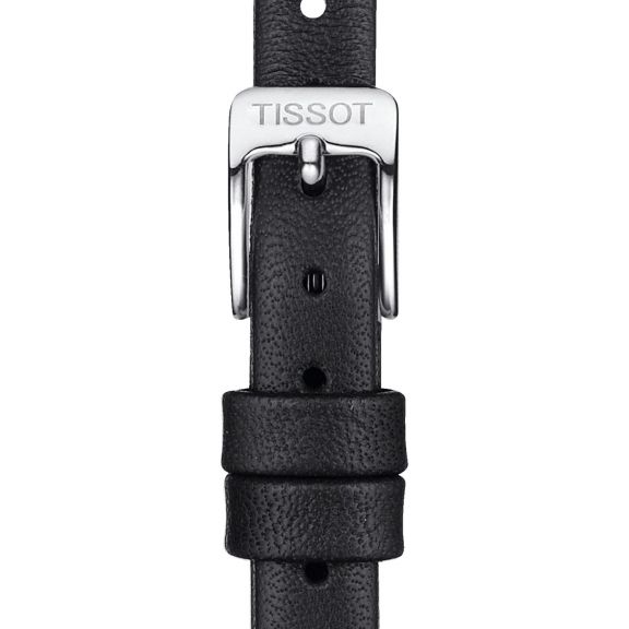 Tissot czarny pasek skórzany 09 mm