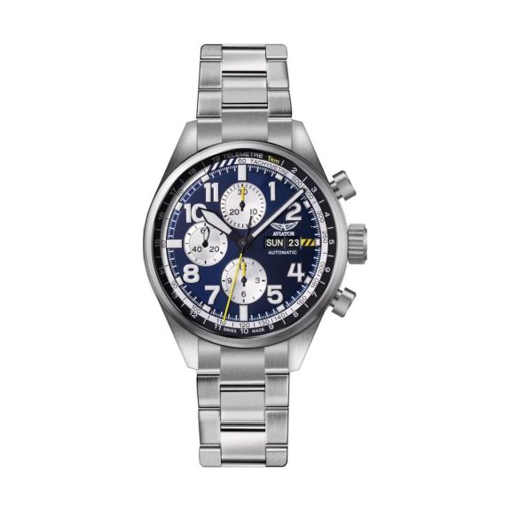 ZEGAREK AVIATOR Automatic Limited Edition Pilot Sapphire Chronograph