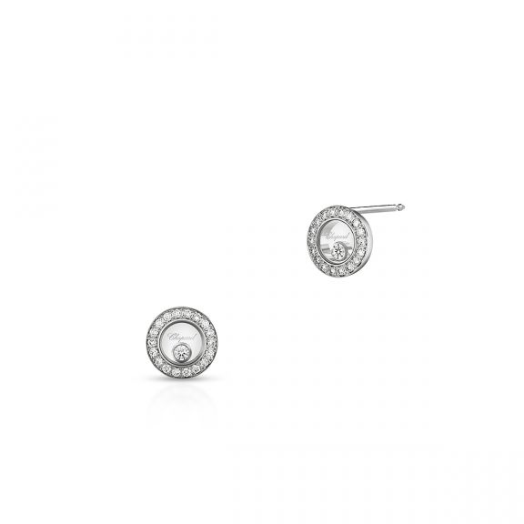 Kolczyki białe złoto HAPPY DIAMONDS Chopard ZPD/KB+25B