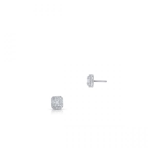 Kolczyki białe złoto z diamentami ZEJ/KB+272B