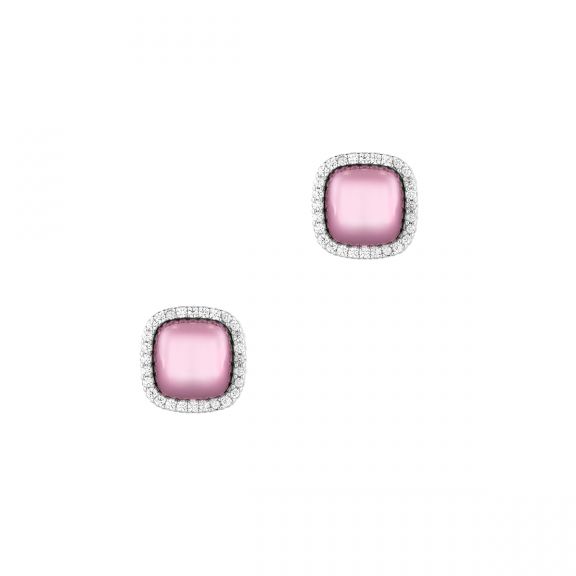 Kolczyki Pink Squares Princess Club PDP/KC006