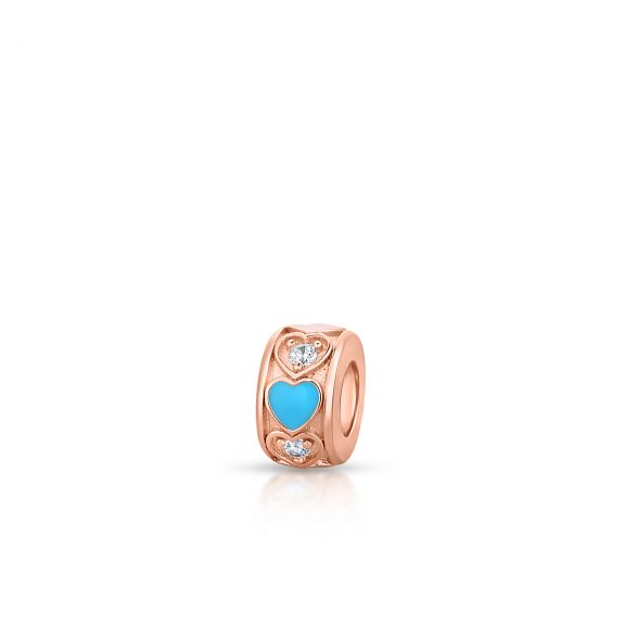 Zawieszka srebrna z cyrkoniami i emalią Lovely Beads SGR/HC467R