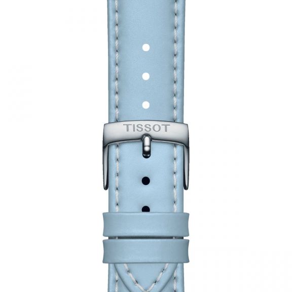 TISSOT JASNONIEBIESKI PASEK SKÓRZANY 18 MM