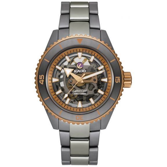 ZEGAREK RADO Captain Cook High-Tech Ceramic Skeleton