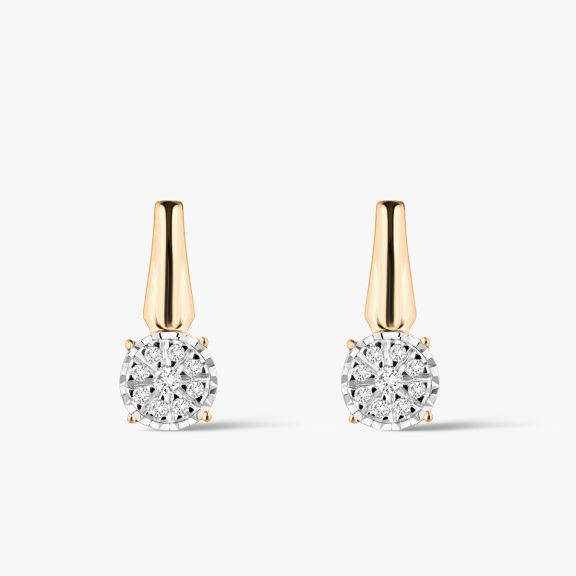 Kolczyki złote z diamentami ZPA/KB+954K