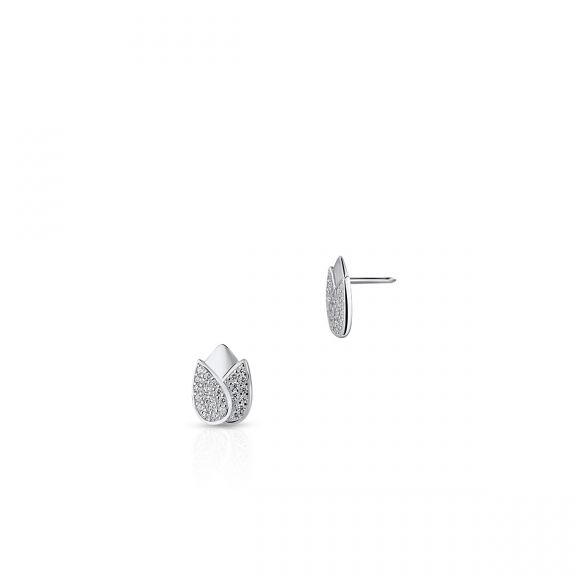 Kolczyki srebrne tulipany SKE/KC051