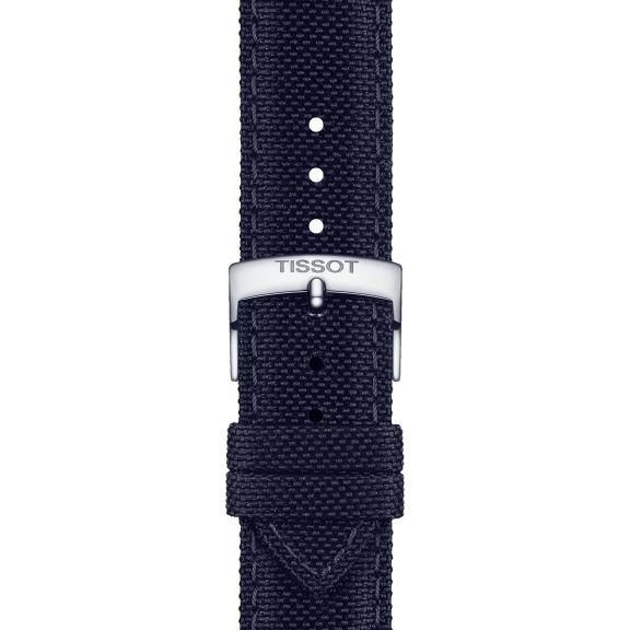 Tissot ciemnogranatowy pasek materiałowy 21 mm